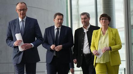 Regierungsbildung: Union und SPD wollen Koalitionsverhandlungen aufnehmen