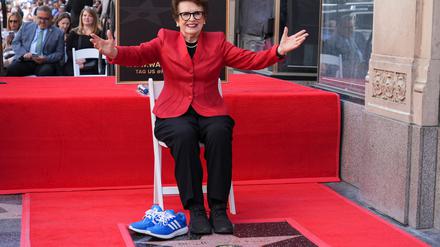 Auszeichnung: Tennis-Ikone Billie Jean King auf &bdquo;Walk of Fame&ldquo; geehrt