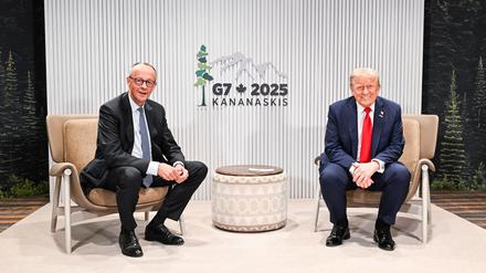 G7-Gipfel: Merz fordert nach Gespr&auml;ch mit Trump mehr Druck auf Russland