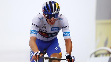 Königsetappe der Tour de France: Florian Lipowitz zahlt am Col de la Loze Lehrgeld