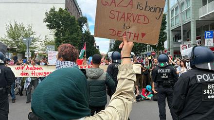 Nahost: Polizei l&ouml;st Demonstration gegen Israel-Politik auf