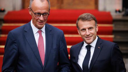 Abendessen in Berlin: Zollstreit: Merz und Macron zu Gegenmaßnahmen bereit