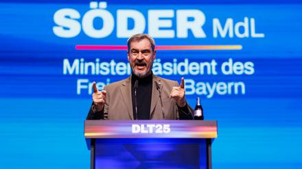 „Ich finde, ihr habt schon gute Argumente“: Söder spricht sich im Rentenstreit für Verhandlungen mit der SPD aus