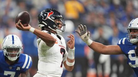 American Football: Playoff-Spannung: Texans gewinnen in NFL auch gegen Colts