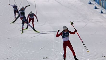 Olympische Winterspiele: Deutsche Langl&auml;ufer chancenlos - Klaebo gewinnt Gold