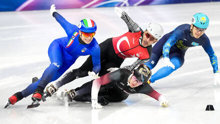 Tempo, Risiko und Kollisionen: Mehr Action als beim Short Track gibt es bei Olympia nicht