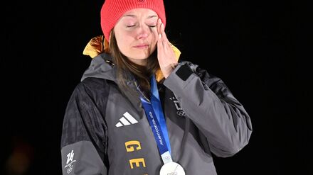 Olympia: Tr&auml;nen nach verlorenem Bob-Gold: Nolte fehlen 0,04 Sekunden