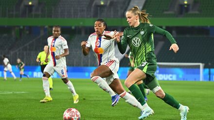 Champions League: Wolfsburg bezwingt Lyon im Viertelfinal-Hinspiel