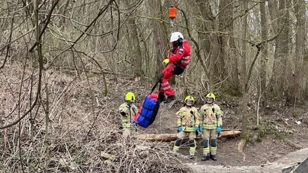 Unfall im Berliner Grunewald: Jugendlicher Mountainbike-Fahrer muss mit Hubschrauber gerettet werden