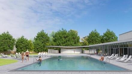 Neues Freibad am Berliner Hauptbahnhof: Stadtbad Tiergarten bekommt einen Au&szlig;enbereich