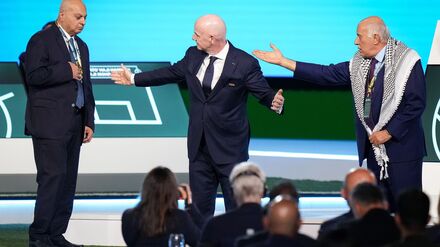 Fu&szlig;ball: Nahost-Konflikt: Keine Vers&ouml;hnungsgeste bei FIFA-Kongress